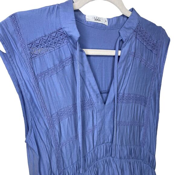 Talulah Sonoma Sundress High-Low Sleeveless Blue Size Small - Picture 5 of 5